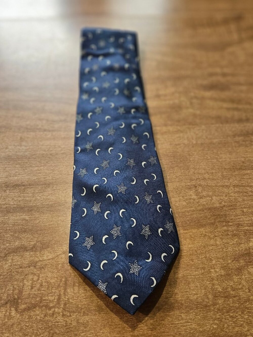 Gap Silk Tie Moon Stars Necktie